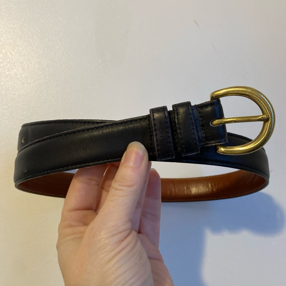 Coach Black and Gold Women's Belt